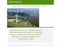 koeterberg.de Webseite Vorschau