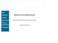 eurobiosciences.de Webseite Vorschau