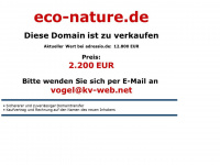 eco-nature.de Webseite Vorschau