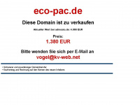 eco-pac.de Webseite Vorschau