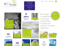 eco-plan.net Webseite Vorschau