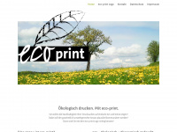 eco-print.info Webseite Vorschau