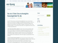 eco-tip.org Webseite Vorschau