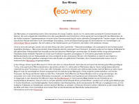 eco-winery.com Webseite Vorschau