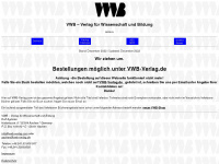 vwb-verlag.com Webseite Vorschau
