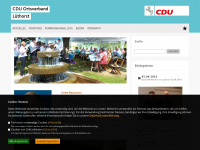 cdu-luethorst.de Webseite Vorschau