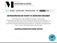 muenchner-galerien.de Webseite Vorschau