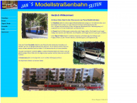 modelltram.de Webseite Vorschau
