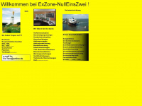 exzone-nulleinszwei.de Webseite Vorschau
