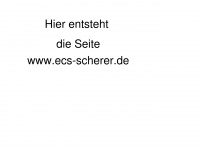 ecs-scherer.de Webseite Vorschau
