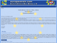 europaverein.com Webseite Vorschau