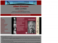 einstein-albert.org Webseite Vorschau