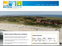 baltrum-ferien.de Webseite Vorschau