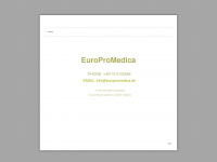 europromedica.de Webseite Vorschau