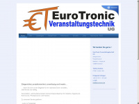 eurotronic-sinsheim.de Webseite Vorschau