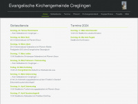 ev-kirche-creglingen.de Webseite Vorschau