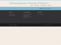 zahnarztpraxis-hofmann.de Webseite Vorschau