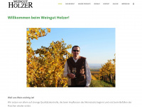 weingut-holzer.at Webseite Vorschau