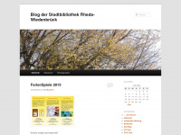 stadtbibliothekrw.wordpress.com Webseite Vorschau