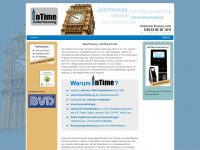 intime-zeiterfassung.com Webseite Vorschau