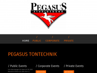 pegasus-tontechnik.de Webseite Vorschau