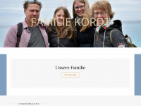 familiekordt.de Webseite Vorschau