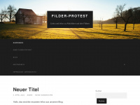 filder-protest.de Webseite Vorschau