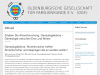 familienkunde-oldenburg.de Webseite Vorschau