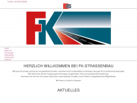 fk-strassenbau.de Webseite Vorschau