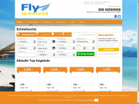 flyticket24.de Webseite Vorschau