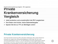 private--krankenversicherung.com Webseite Vorschau