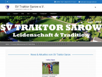 sv-traktorsarow.de Webseite Vorschau