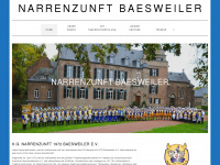 narrenzunft-baesweiler.de Webseite Vorschau