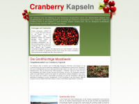 cranberry-kapseln.de Webseite Vorschau