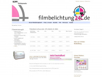 filmbelichtung24.de Webseite Vorschau