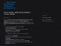 felixfranz.de Webseite Vorschau