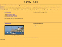 family-kolb.de Webseite Vorschau