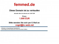 femmed.de Webseite Vorschau