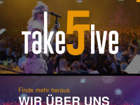 takefive-live.de Webseite Vorschau