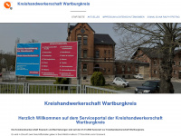 kreishandwerkerschaft-wak.de Webseite Vorschau