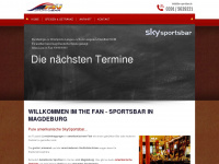 fan-sportsbar.de Webseite Vorschau