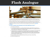 flash-analogue.com Webseite Vorschau