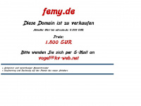 femy.de Webseite Vorschau