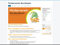 foerderverein-kita-burzlbaam.de Webseite Vorschau