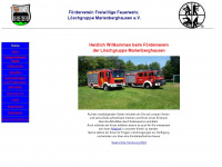 foerderverein-loeschgruppe-marienberghausen.de Webseite Vorschau