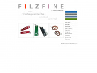 filz-fine.de Webseite Vorschau