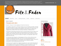 filz-und-faden.blogspot.com Webseite Vorschau