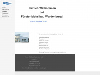 foerster-metallbau-wardenburg.de Webseite Vorschau