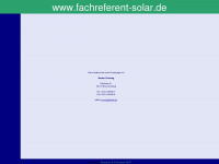 fachreferent-solar.de Webseite Vorschau