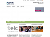 fokus-deutschkurse.de Webseite Vorschau